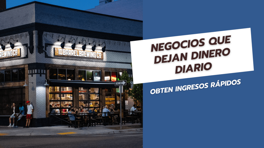 Negocios que Dejan Dinero Diario Obten Ingresos Rápidos