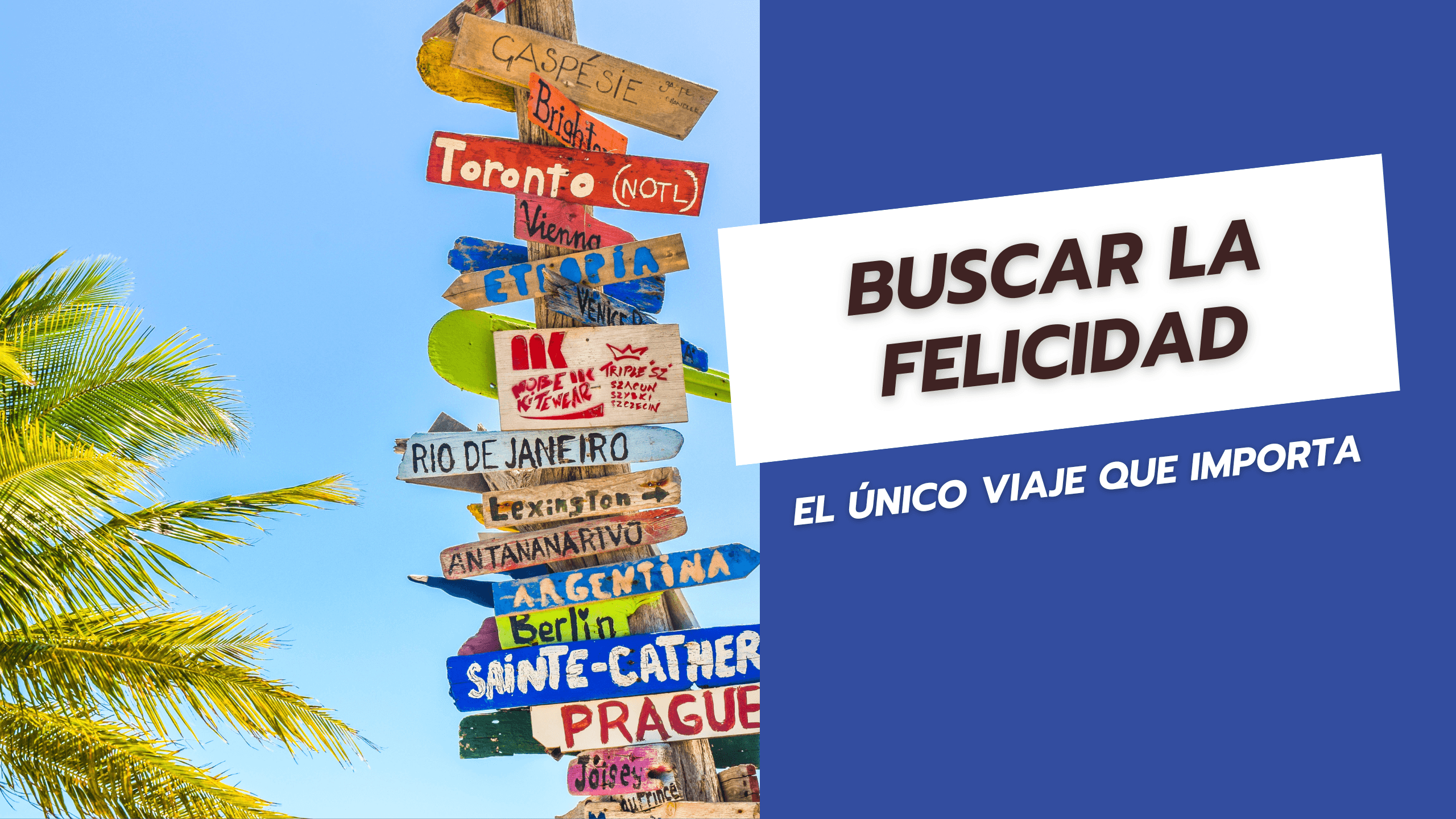 Buscar la felicidad El único viaje que importa